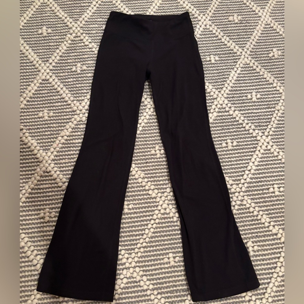 Athleta girl, black flare leggings size M 8/10